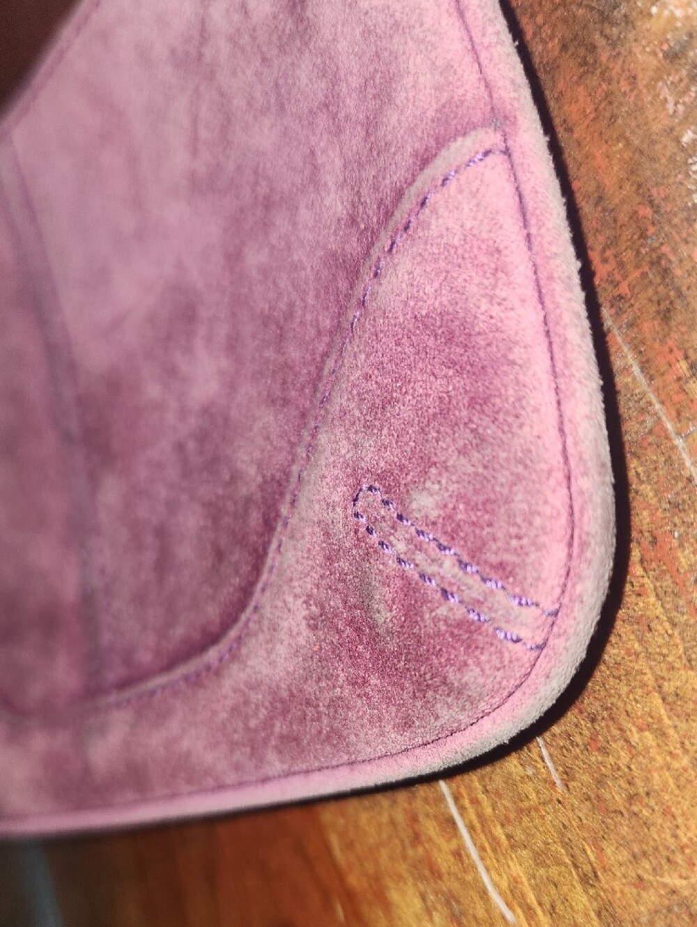 Coach Suede Wristlet Clutch Dusty Rose Vintage Pouch - Picture 4 of 13